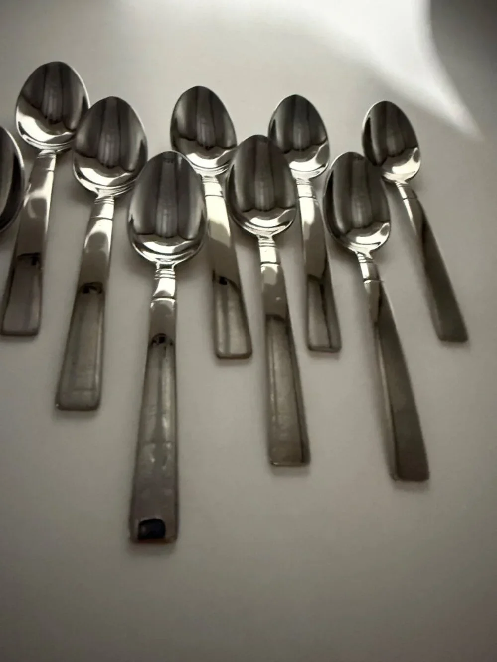 Wallace 18/10 Stainless Steel Flatware Set 10 Spoons  7 1/4